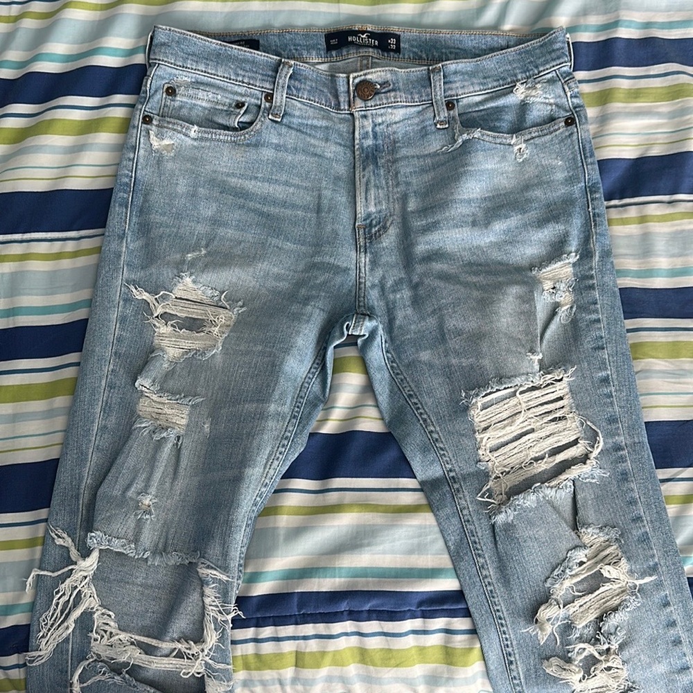 Hollister ripped denim jeans